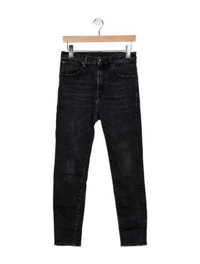 Pre-owned R13 High-rise Skinny Leg Jeans In Black
