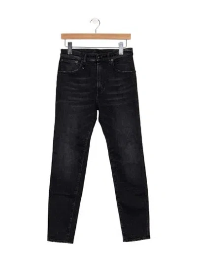 Pre-owned R13 High-rise Skinny Leg Jeans In Black