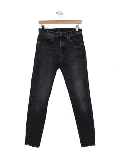 Pre-owned R13 High-rise Skinny Leg Jeans In Black