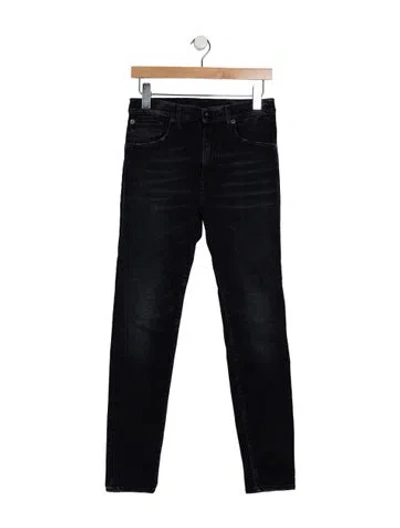 Pre-owned R13 High-rise Skinny Leg Jeans In Black