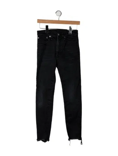 Pre-owned R13 High-rise Skinny Leg Jeans In Black