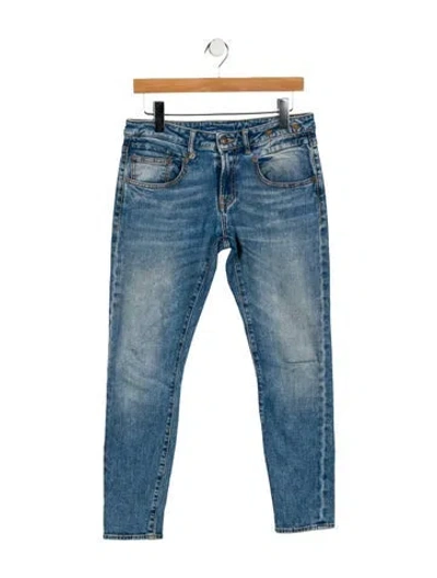 Pre-owned R13 High-rise Skinny Leg Jeans In Blue