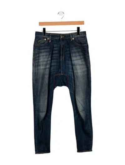 Pre-owned R13 High-rise Skinny Leg Jeans In Blue