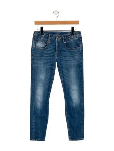 Pre-owned R13 High-rise Skinny Leg Jeans In Blue