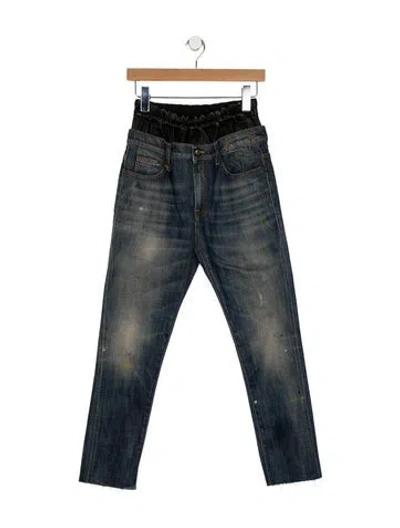 Pre-owned R13 High-rise Skinny Leg Jeans In Blue