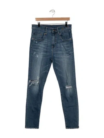 Pre-owned R13 High-rise Skinny Leg Jeans In Blue
