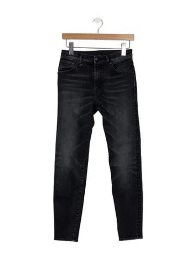 Pre-owned R13 High-rise Skinny Leg Jeans In Gray