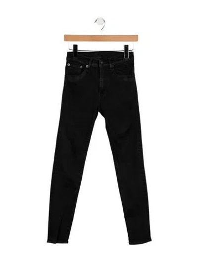 Pre-owned R13 High-rise Skinny Leg Jeans In Grey