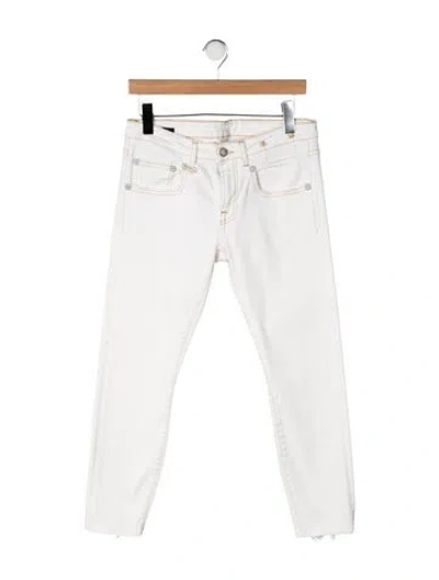 Pre-owned R13 High-rise Skinny Leg Jeans In Neutrals