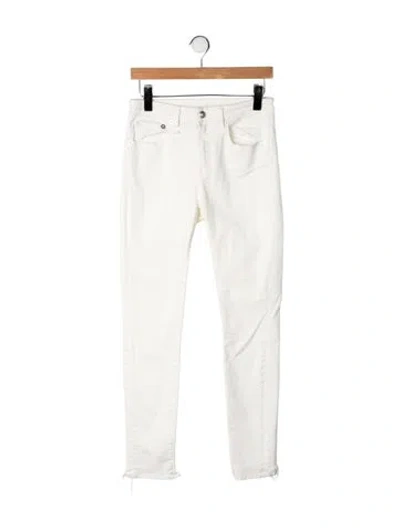Pre-owned R13 High-rise Skinny Leg Jeans In Neutrals