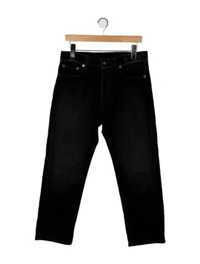 Pre-owned R13 High-rise Straight Leg Jeans In Black