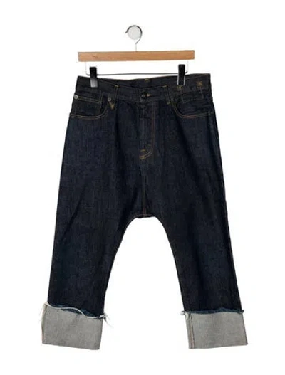 Pre-owned R13 High-rise Straight Leg Jeans In Black