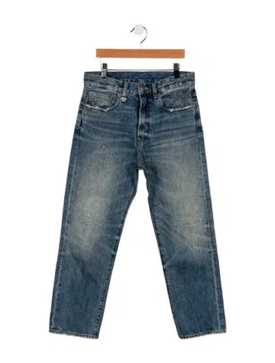 Pre-owned R13 High-rise Straight Leg Jeans In Blue
