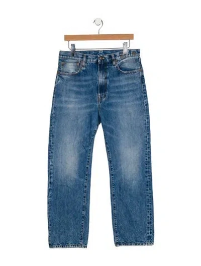 Pre-owned R13 High-rise Straight Leg Jeans In Blue