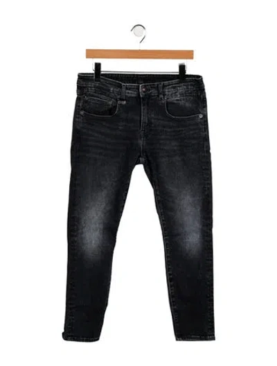 Pre-owned R13 High-rise Straight Leg Jeans In Blue