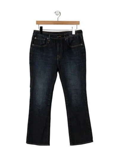 Pre-owned R13 High-rise Straight Leg Jeans In Blue