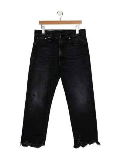 Pre-owned R13 High-rise Straight Leg Jeans In Blue