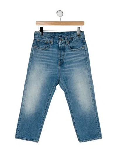 Pre-owned R13 High-rise Straight Leg Jeans In Blue