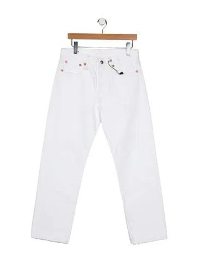 Pre-owned R13 High-rise Straight Leg Jeans In Blue