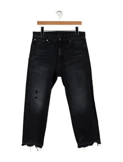 Pre-owned R13 High-rise Straight Leg Jeans In Blue