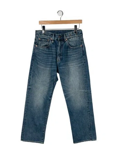 Pre-owned R13 High-rise Straight Leg Jeans In Blue