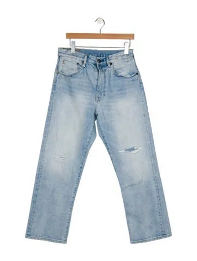 Pre-owned R13 High-rise Straight Leg Jeans In Blue