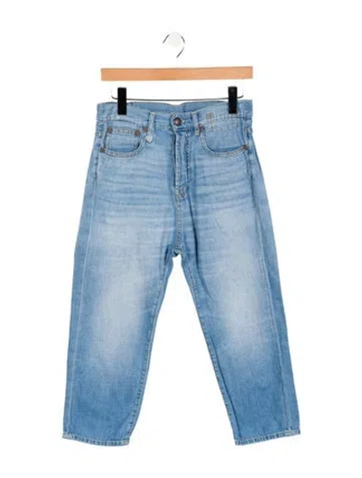 Pre-owned R13 High-rise Straight Leg Jeans In Blue