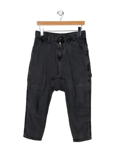 Pre-owned R13 High-rise Straight Leg Jeans In Blue