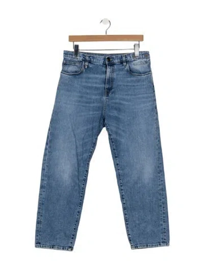 Pre-owned R13 High-rise Straight Leg Jeans In Blue