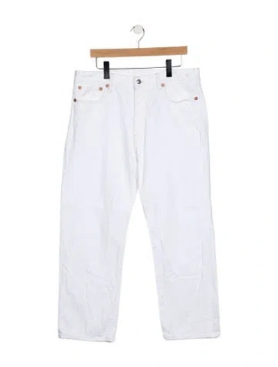 Pre-owned R13 High-rise Straight Leg Jeans In Blue