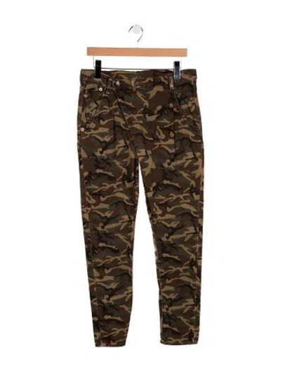 Pre-owned R13 High-rise Straight Leg Jeans In Brown