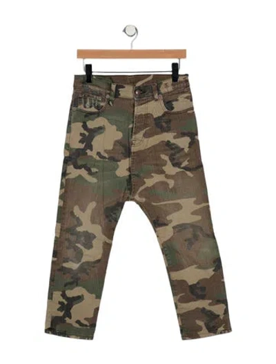 Pre-owned R13 High-rise Straight Leg Jeans In Multi