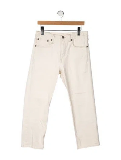 Pre-owned R13 High-rise Straight Leg Jeans In Neutral
