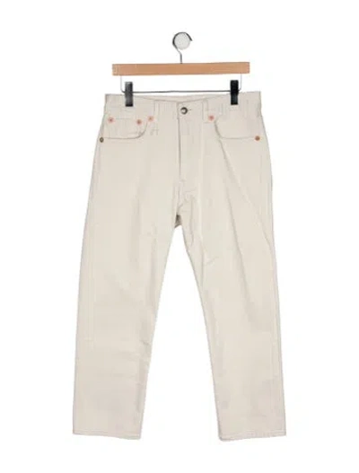 Pre-owned R13 High-rise Straight Leg Jeans In Neutral