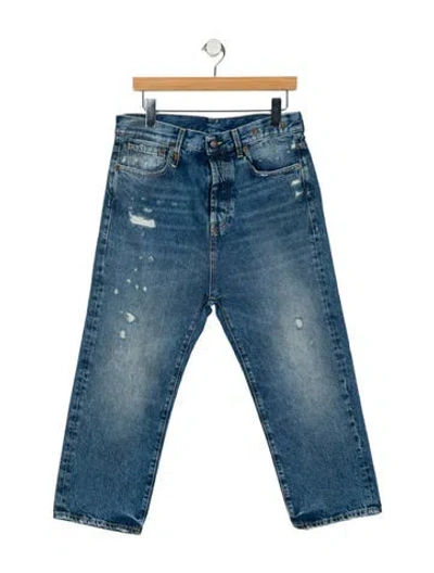 Pre-owned R13 High-rise Straight Leg Jeans W/ Tags In Blue
