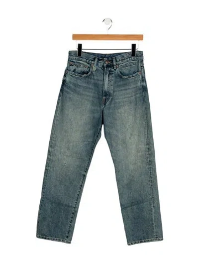 Pre-owned R13 High-rise Straight Leg Jeans W/ Tags In Blue