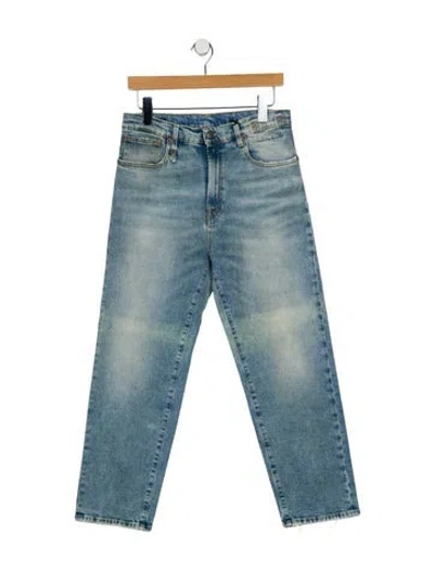 Pre-owned R13 High-rise Straight Leg Jeans W/ Tags In Blue