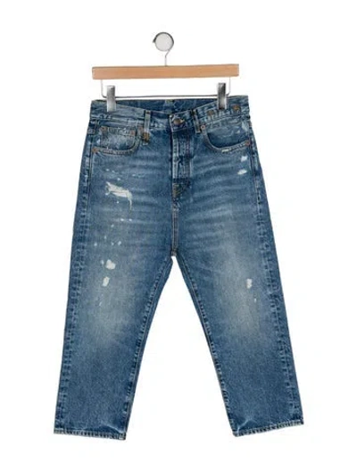 Pre-owned R13 High-rise Straight Leg Jeans W/ Tags In Blue