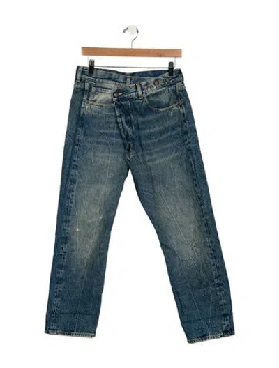 Pre-owned R13 High-rise Straight Leg Jeans W/ Tags In Blue