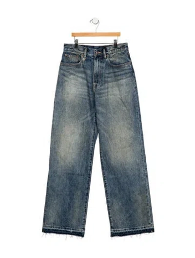 Pre-owned R13 High-rise Straight Leg Jeans W/ Tags In Blue