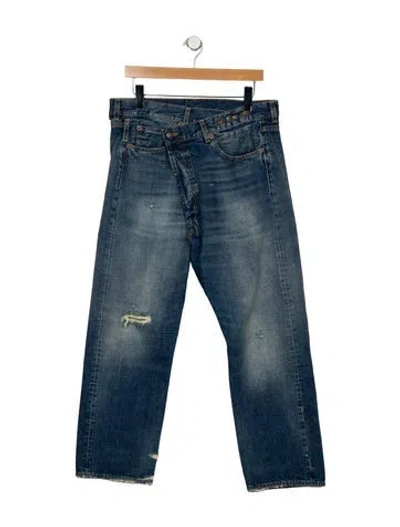 Pre-owned R13 High-rise Straight Leg Jeans W/ Tags In Blue