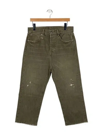 Pre-owned R13 High-rise Straight Leg Jeans W/ Tags In Green