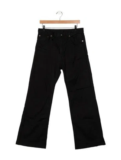 Pre-owned R13 High-rise Wide Leg Jeans In Black
