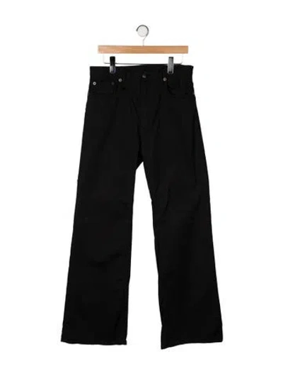 Pre-owned R13 High-rise Wide Leg Jeans In Black