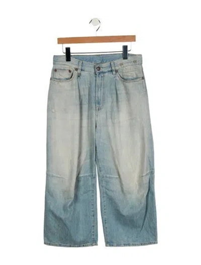 Pre-owned R13 High-rise Wide Leg Jeans In Blue