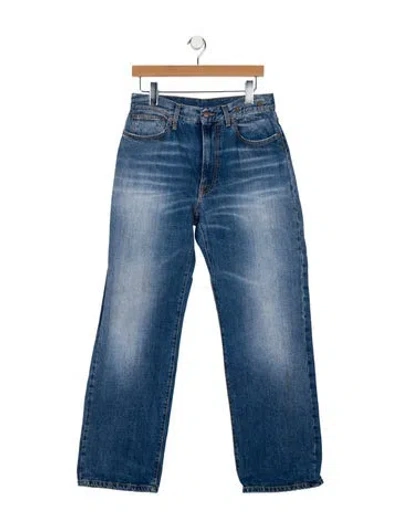 Pre-owned R13 High-rise Wide Leg Jeans In Blue