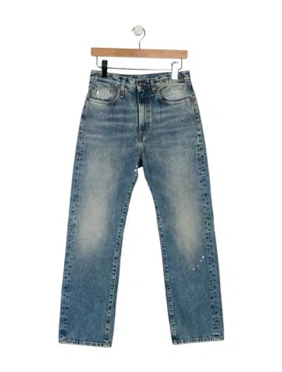 Pre-owned R13 High-rise Wide Leg Jeans In Blue