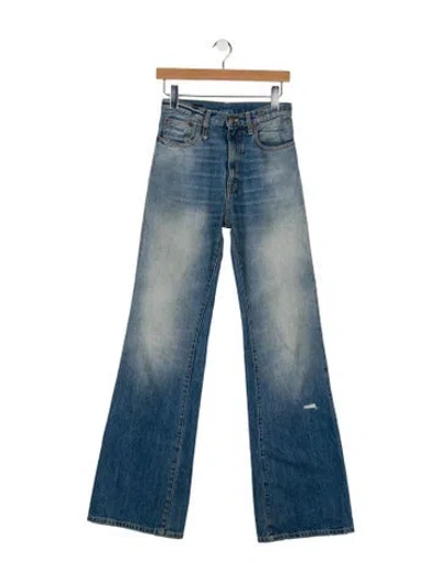 Pre-owned R13 High-rise Wide Leg Jeans In Blue