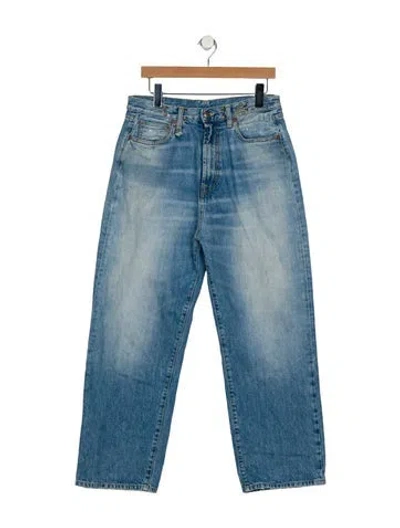 Pre-owned R13 High-rise Wide Leg Jeans In Blue