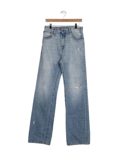 Pre-owned R13 High-rise Wide Leg Jeans In Blue